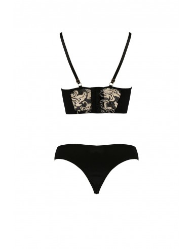 Bielizna-VICTORIA SET black S/M - Casmir