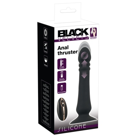 Wibrator analny Anal Thruster z wibracjami i ruchem posuwistym, 19,5–20,5 cm - 1