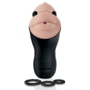 Masturbator dwukanałowy wibracyjny Double Penetration z funkcją podciśnienia, 22,5 cm - 3