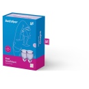 Kubki menstruacyjne Feel Confident - zestaw 2 szt. z miękkiego silikonu medycznego (15 ml i 20 ml) - 1