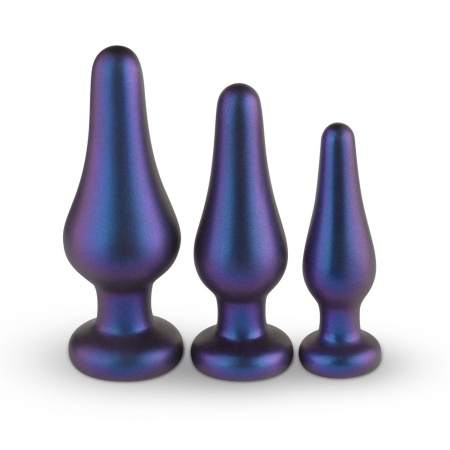 Zestaw zatyczek analnych Comets - 3 stopniowane rozmiary z miękkiego silikonu, dł. 10-13 cm, średnica 2,9-4,6 cm - 5