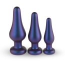 Zestaw zatyczek analnych Comets - 3 stopniowane rozmiary z miękkiego silikonu, dł. 10-13 cm, średnica 2,9-4,6 cm - 5