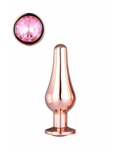 GLEAMING LOVE ROSE GOLD PLEASURE PLUG S 