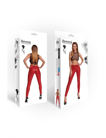 Bielizna - BRLIDIA001 legginsy czerwone rozmiar S