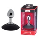 MALESATION Alu-Plug with suction cup small, chrome - 1
