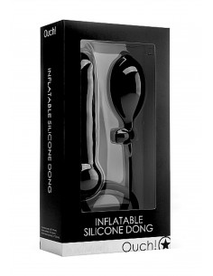 Inflatable Silicone Dong - Black 2