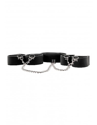 Reversible Collar / Wrist / Ankle Cuffs - Black