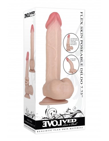 EVOLVED FLEXSKIN POSEABLE DILDO 7.75