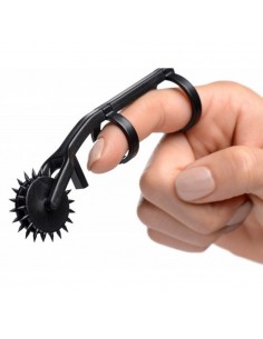BDSM-Master Series Thorn Double Finger Pinwheel Black 2