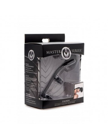 BDSM-Master Series Thorn Double Finger Pinwheel Black
