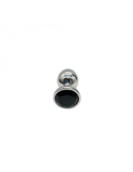 Plug-Diamond King Butt Plug - Metal Large Black