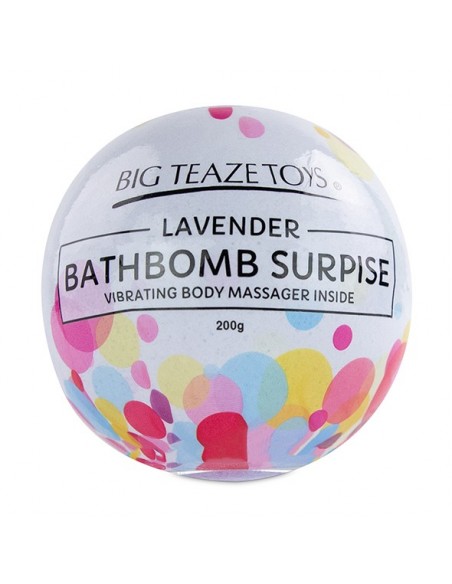 Big Teaze Toys - Bath Bomb Surprise with Vibrating Body Massager Lavender