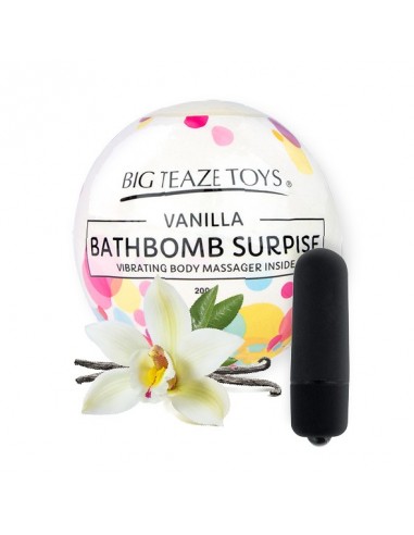 Big Teaze Toys - Bath Bomb Surprise with Vibrating Body Massager Vanilla