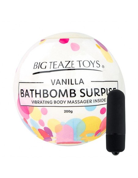 Big Teaze Toys - Bath Bomb Surprise with Vibrating Body Massager Vanilla