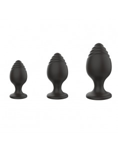 Silicone Anal Plugs Set (2,8 / 3,5 / 4,4 cm) 0.1