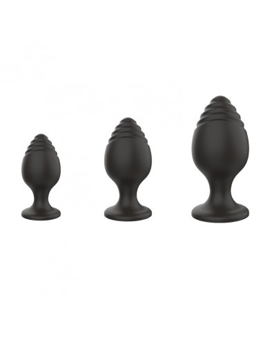 Silicone Anal Plugs Set (2,8 / 3,5 / 4,4 cm) 0.1