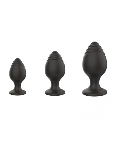 Silicone Anal Plugs Set (2,8 / 3,5 / 4,4 cm) 0.1