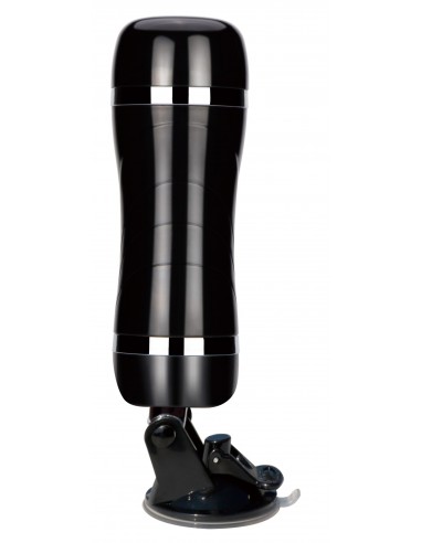 Masturbator-Bison Power-Vibrating Pussy Masturbator 7 Speed 28cm Black