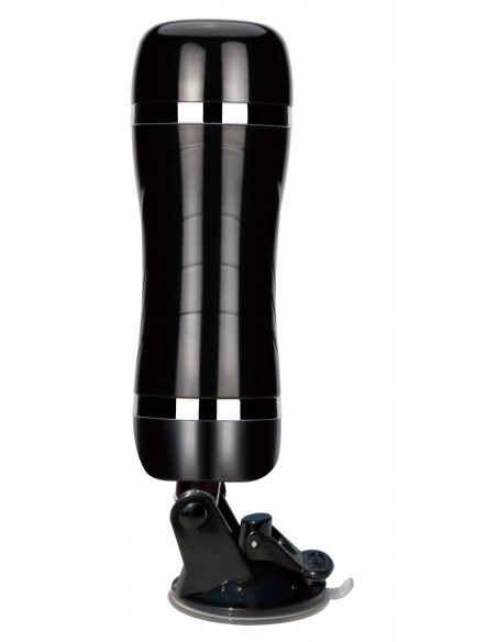 Masturbator-Bison Power-Vibrating Pussy Masturbator 7 Speed 28cm Black