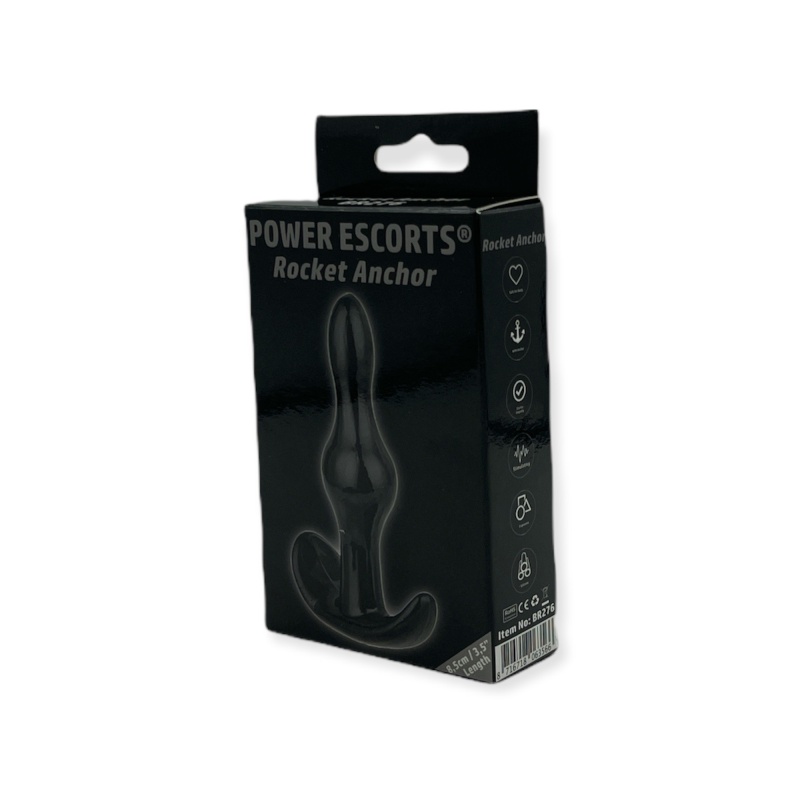 Korek analny Rocket Anchor Plug 8,5 cm czarny - 1