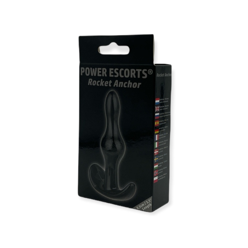Korek analny Rocket Anchor Plug 8,5 cm czarny - 3