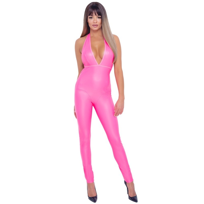 Jumpsuit hot pink L - 2