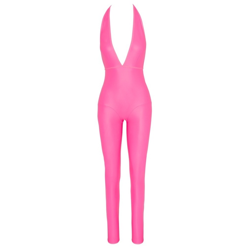 Jumpsuit hot pink L - 4