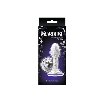 Korek Analny Buttplug Stardust Glam White - 2