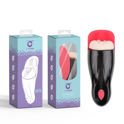 Masturbator Buster - 10 trybów wibracji, 5 trybów ssania, długość 27,3 cm, średnica 8,3 cm - 1