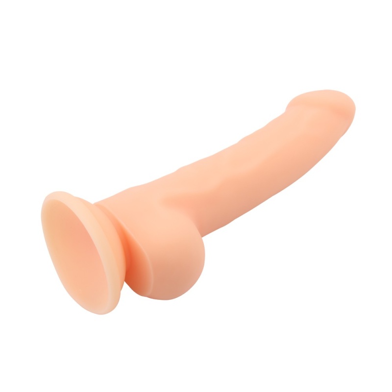 Realistyczny Dildo Naked Legend Trooper-Flesh - Silikonowy Trzon z Przyssawką i Moszną, 21 cm, Ø 4 cm - 4