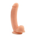 Dildo Boss-Flesh - wygięty trzon z przyssawką, silikon medyczny, 20,5 cm - 2