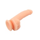 Dildo Boss-Flesh - wygięty trzon z przyssawką, silikon medyczny, 20,5 cm - 5