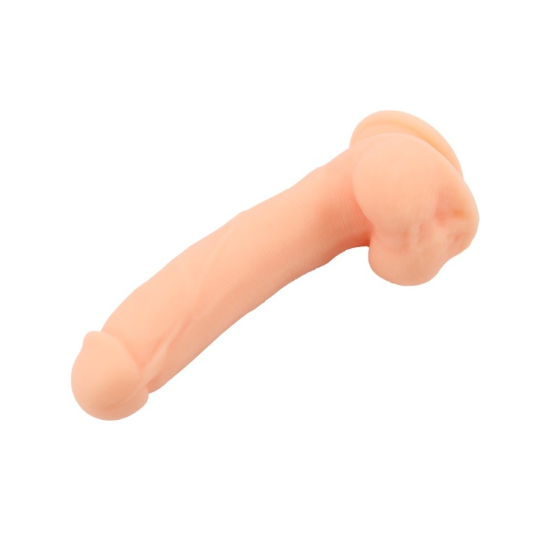 Dildo Boss-Flesh - wygięty trzon z przyssawką, silikon medyczny, 20,5 cm - 6