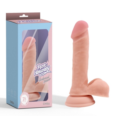 Undressed Debater — realistyczny dildo z płynnego silikonu Dual-Density z przyssawką, 19,2 cm, średnica maks. 3,6 cm - 1