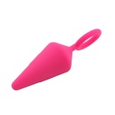Korek analny Candy Plug L-Pink (rozmiar L) - silikonowy z pierścieniowym uchwytem o-ring - 5