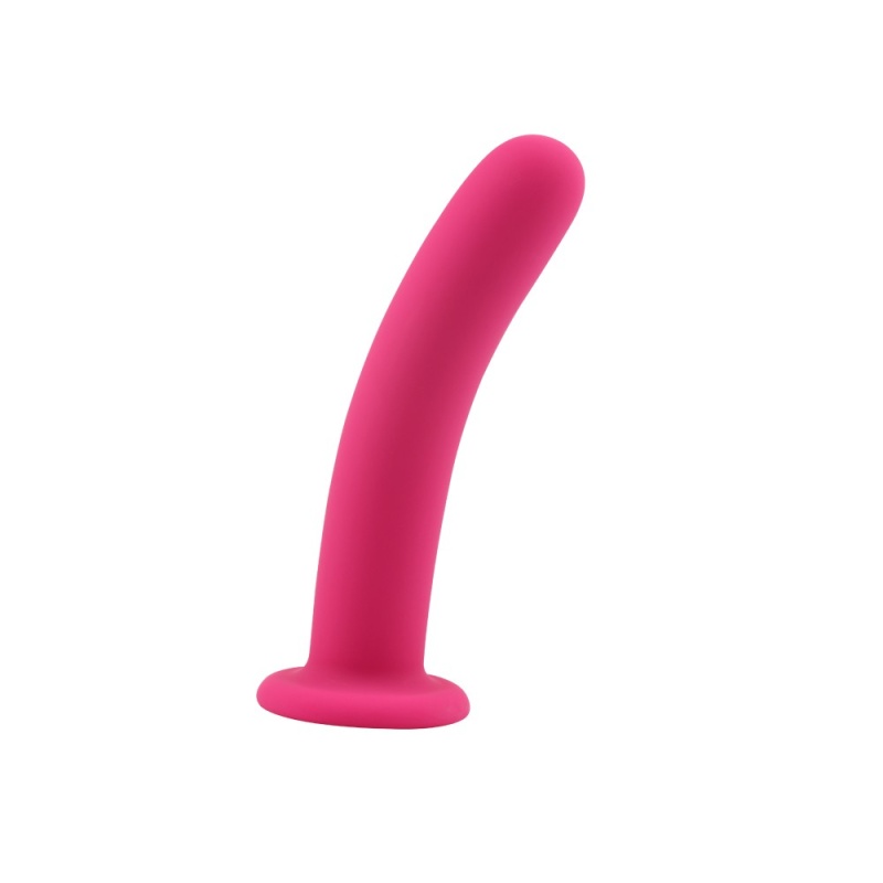 Dildo Raw Recruit L Pink - silikon medyczny, gładki trzon, przyssawka, 17,8 cm x 3,5 cm - 2