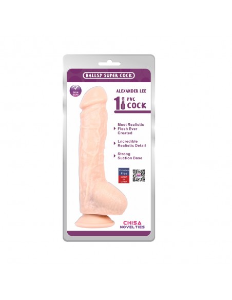 Alexander Lee 10"" Dildo-Flesh