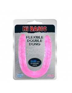 Jelly Flexible Double Dong-Pink