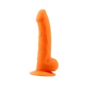 Norman.P — realistyczne dildo silikonowe z dyskową przyssawką i delikatną główką, 21,5 cm długości całkowitej - 1