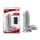 Dildo Ben Dover-Silver z przyssawką i realistyczną strukturą, 19,5 cm - 1