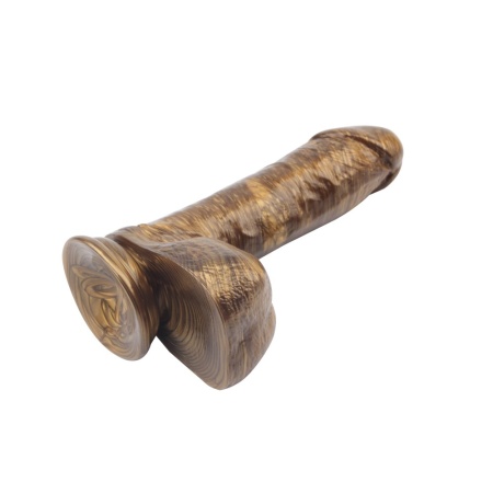 Dildo Ben Dover Gold z przyssawką - miękkie tworzywo PVC, długość 19,5 cm - 5