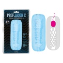 Rękaw masturbatora Palm Stroker No.6-Blue z TPE - długość 12,5 cm, średnica 5,3 cm - 1