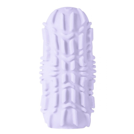 Masturbator Marshmallow Maxi Fruity Purple - dwustronne reliefy TPE, 14 cm - 5