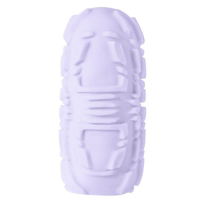 Masturbator Marshmallow Maxi Fruity Purple - dwustronne reliefy TPE, 14 cm - 6