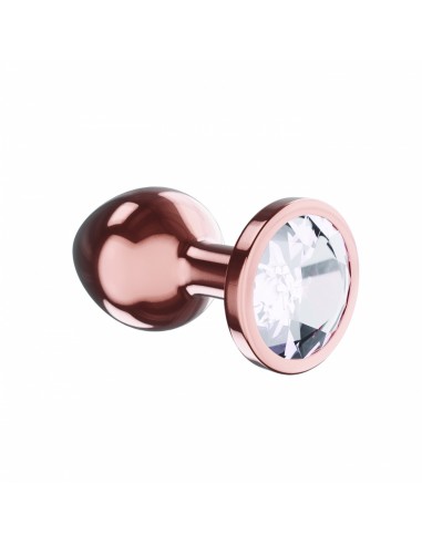 Plug-Butt Plug Diamond Moonstone Shine S Rose Gold