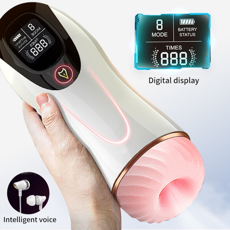Masturbator-Vibration 8 Vibration modes + Interactive function - 6