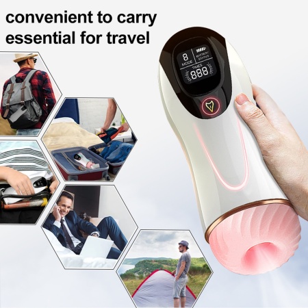 Masturbator-Vibration 8 Vibration modes + Interactive function - 7