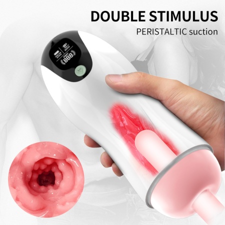 Masturbator-Vibration 8 Vibration modes + Interactive function - 8