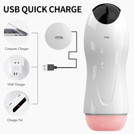 Masturbator-Vibration 8 Vibration modes + Interactive function - 16