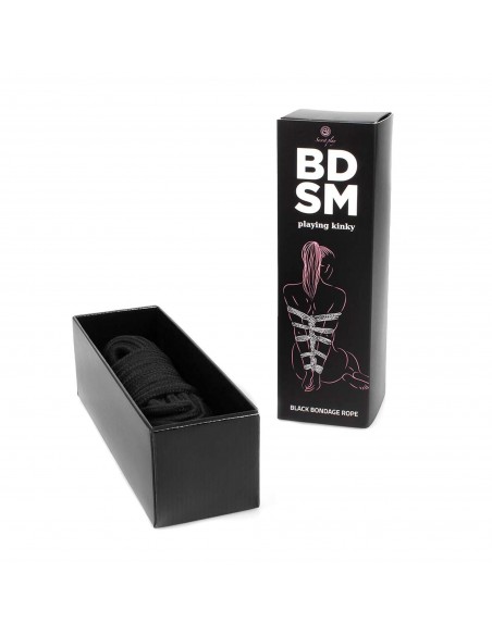 Wiązania-Black Bondage Rope BDSM
